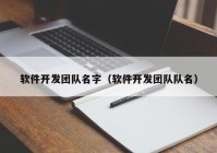 軟件開發(fā)團(tuán)隊名字（軟件開發(fā)團(tuán)隊隊名）