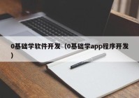 0基礎(chǔ)學(xué)軟件開發(fā)（0基礎(chǔ)學(xué)app程序開發(fā)）