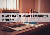 網(wǎng)站建設(shè)專業(yè)公司（網(wǎng)站建設(shè)公司哪家好?該如何選擇?）