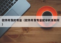 軟件開發(fā)的專業(yè)（軟件開發(fā)專業(yè)就業(yè)前景如何）