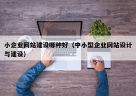 小企業(yè)網(wǎng)站建設(shè)哪種好（中小型企業(yè)網(wǎng)站設(shè)計與建設(shè)）