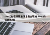 seo優(yōu)化在哪里進行才是合理的（seo的優(yōu)化流程）