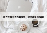 軟件開發(fā)工作內容分析（軟件開發(fā)的內容）