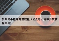 公眾號小程序開發(fā)教程（公眾號小程序開發(fā)教程圖片）