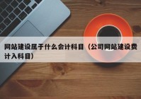 網(wǎng)站建設(shè)屬于什么會(huì)計(jì)科目（公司網(wǎng)站建設(shè)費(fèi)計(jì)入科目）