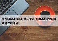 大型網(wǎng)站建設(shè)興田德潤(rùn)專(zhuān)業(yè)（網(wǎng)站建設(shè)定制就要用興田德潤(rùn)）