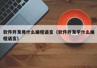 軟件開發(fā)用什么編程語言（軟件開發(fā)學(xué)什么編程語言）