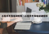 小程序開發(fā)培訓機構（小程序開發(fā)培訓課程班）